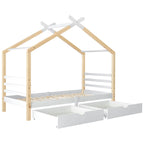 Lit Cabane avec rangement – Design Scandinave